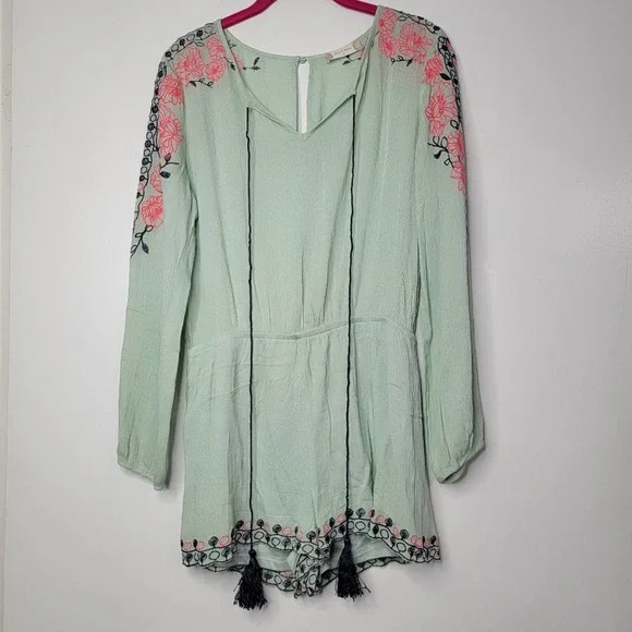 Altar'd State Embroidered Romper - Picture 1 of 12